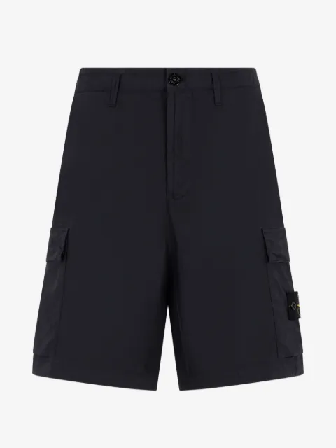 Stone Island short cargo à écusson à logo