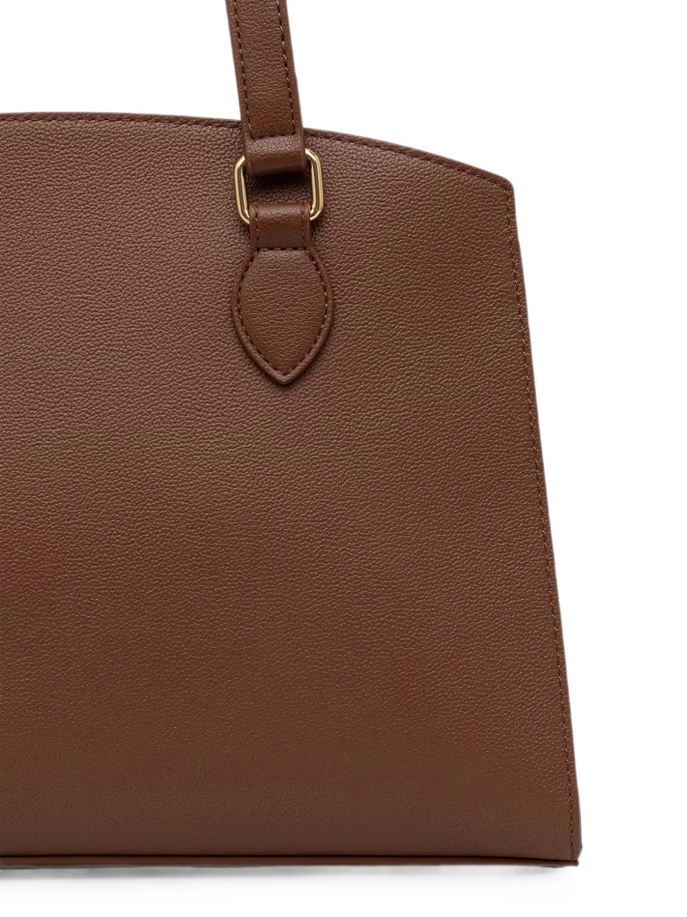 Love Moschino Shopper met hartbedel en logo Bruin