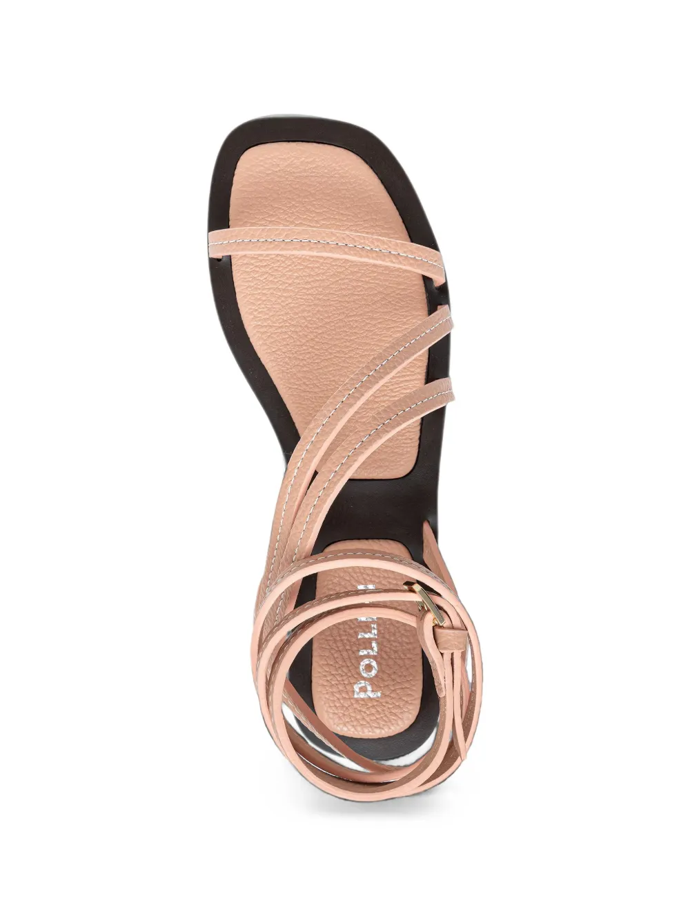Pollini wrap-around ankle-strap sandals Beige