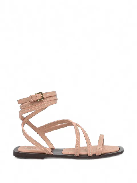 Pollini sandalias con tira al tobillo cruzada