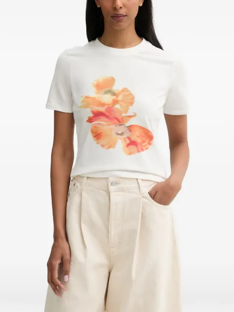 NEVER FULLY DRESSED T-shirt med blomstertryk