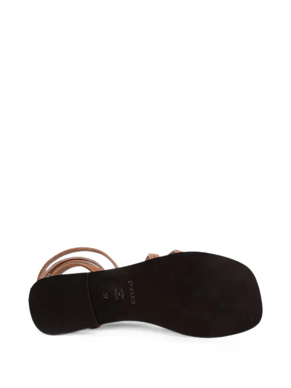 Pollini wrap-around leather sandals Bruin