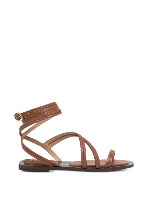 Pollini sandalias con tiras cruzadas