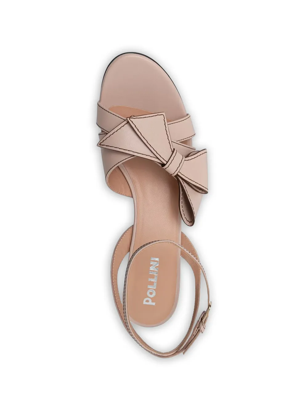 Pollini Butterfly ankle-strap sandals Roze