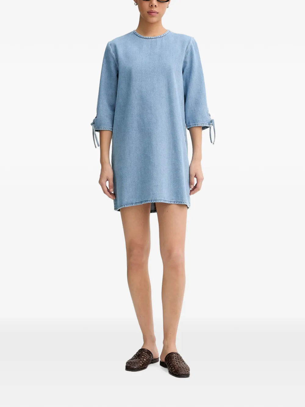 Sessùn Tizzano denim mini-jurk Blauw