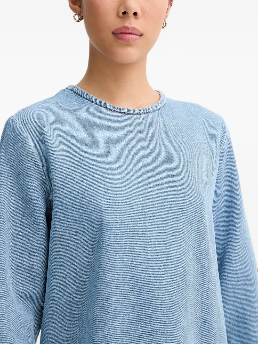 Sessùn Tizzano denim mini-jurk Blauw