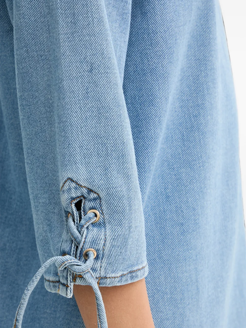 Sessùn Tizzano denim mini-jurk Blauw