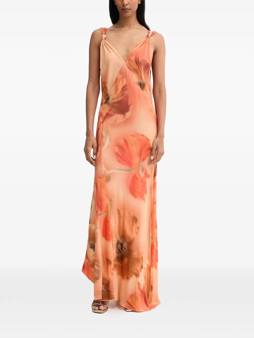 NEVER FULLY DRESSED Sofia maxi dress - Arancione