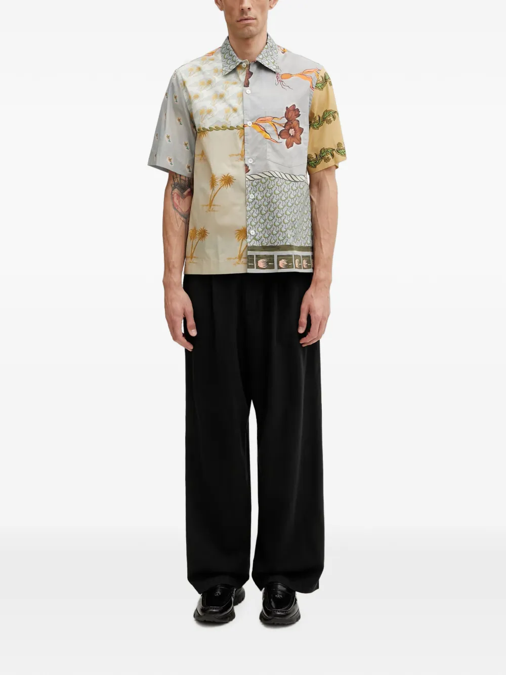 Paul Smith overhemd met korte mouwen Blauw