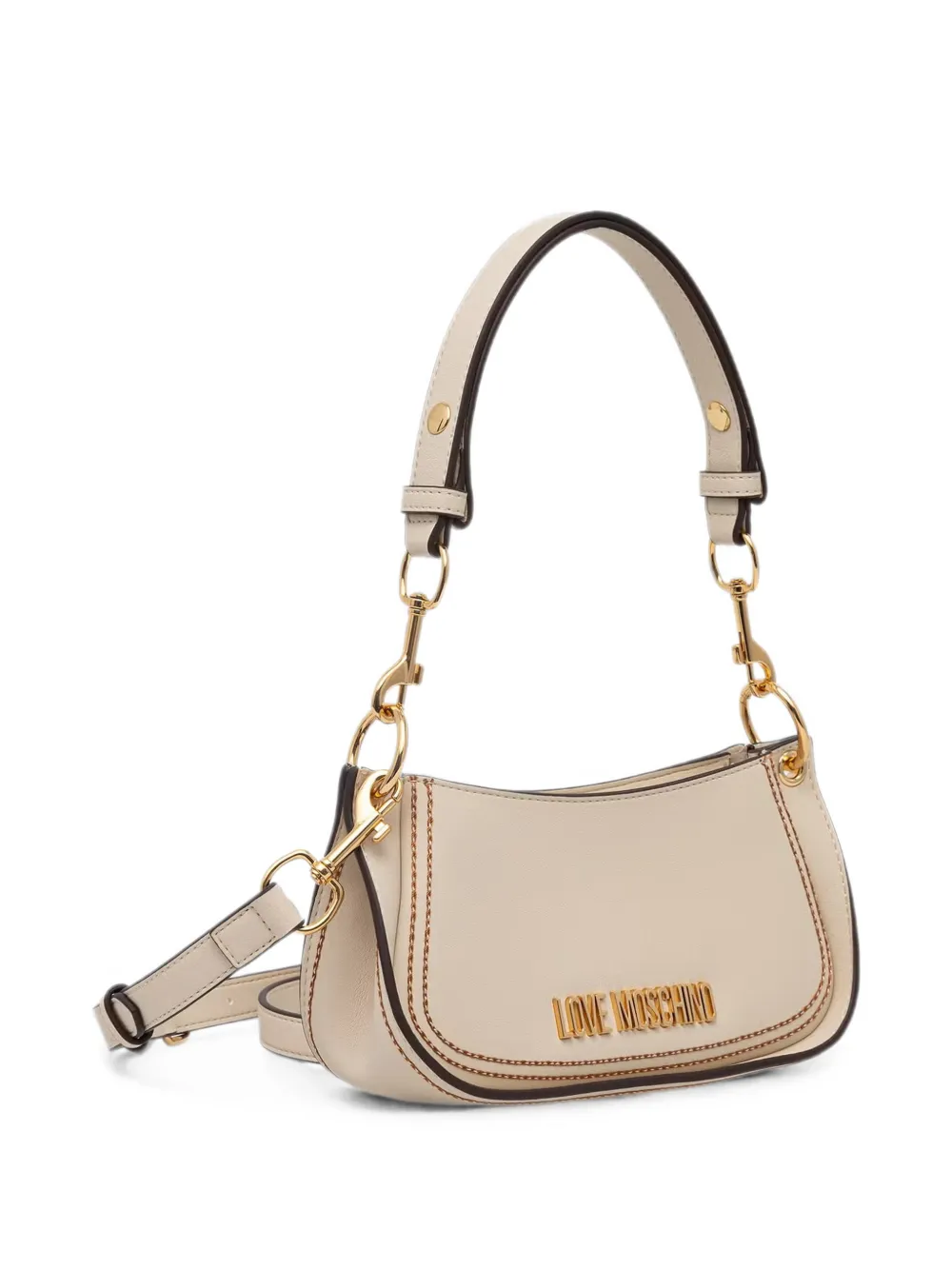 Love Moschino Shopper met logo Beige