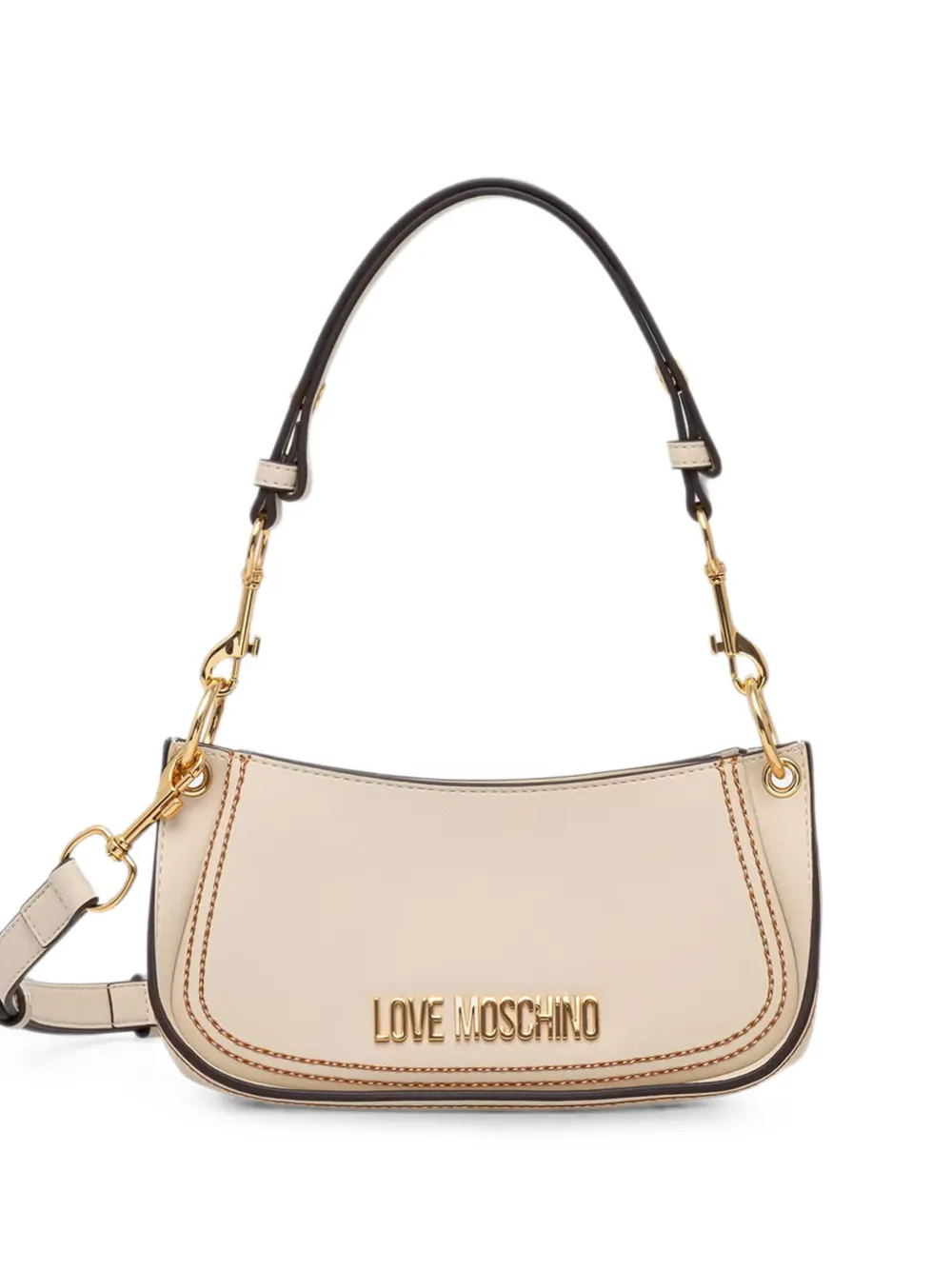 Love Moschino logo-lettering tote bag - Toni neutri