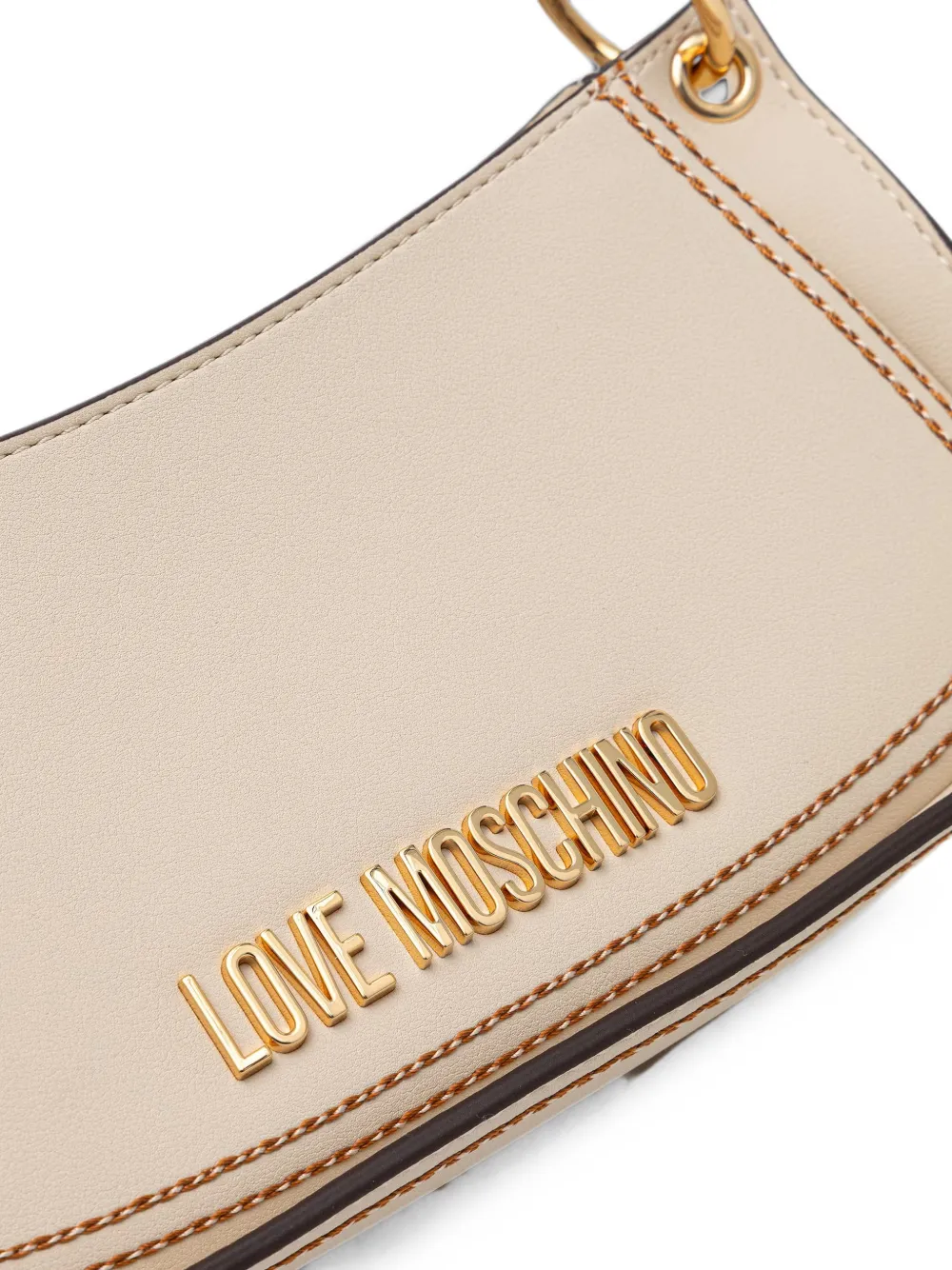 Love Moschino Shopper met logo Beige