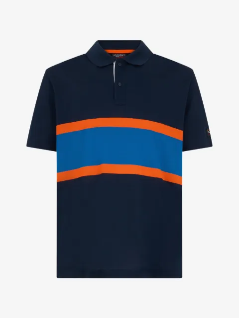 Paul & Shark colour-block cotton polo shirt