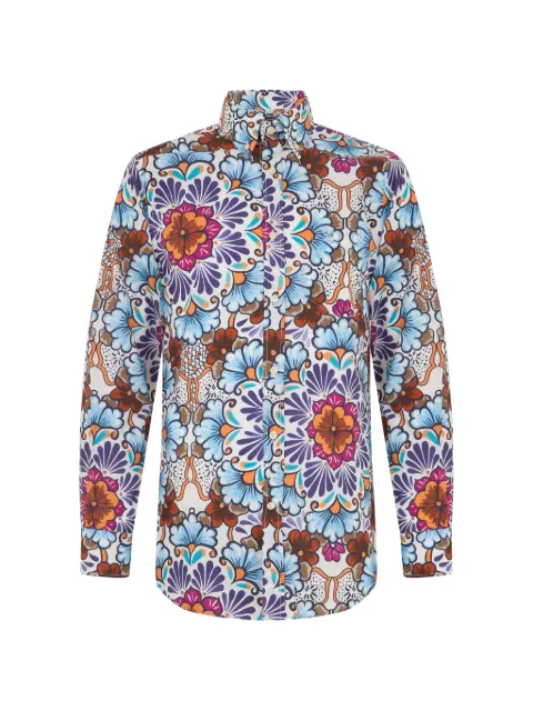Paul & Shark floral-print long-sleeve shirt
