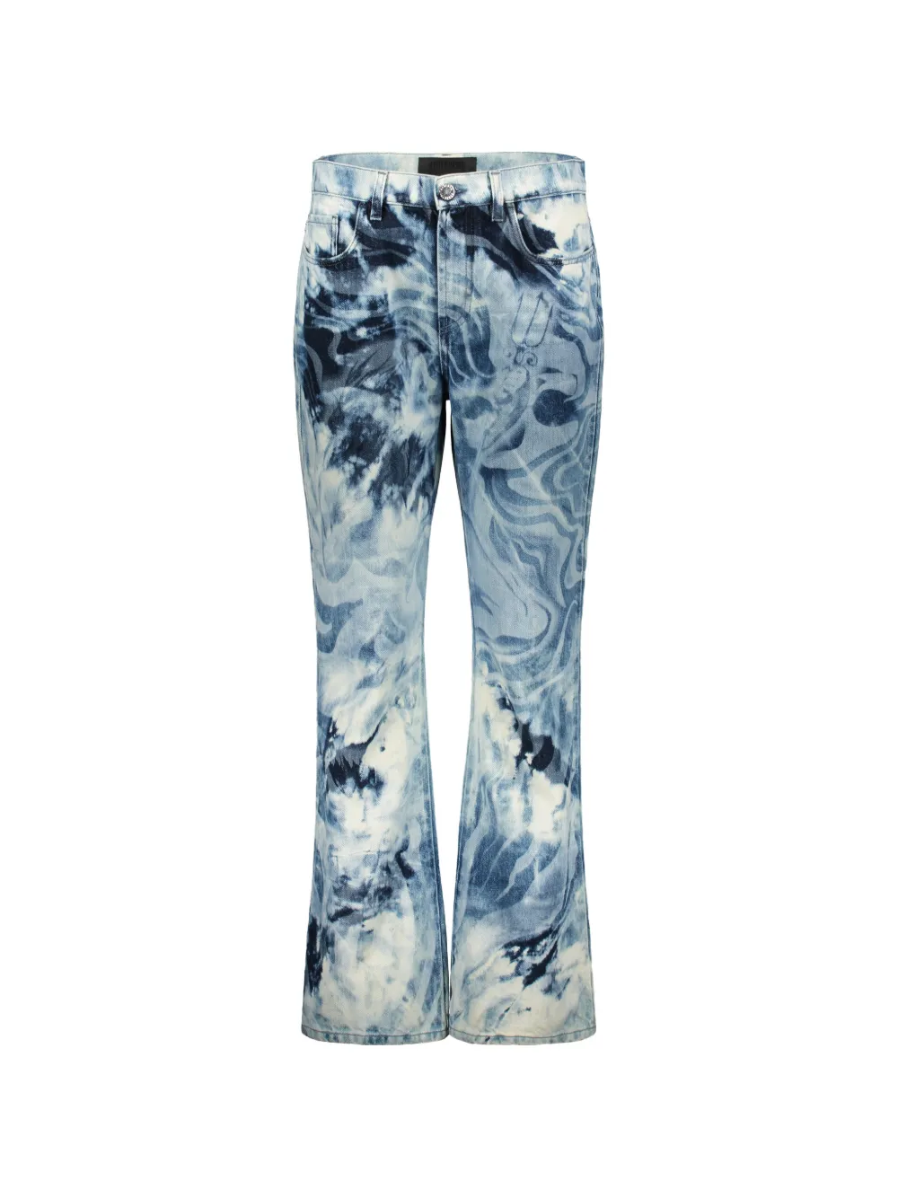 Alberta Ferretti tie-dye flared jeans - Blu