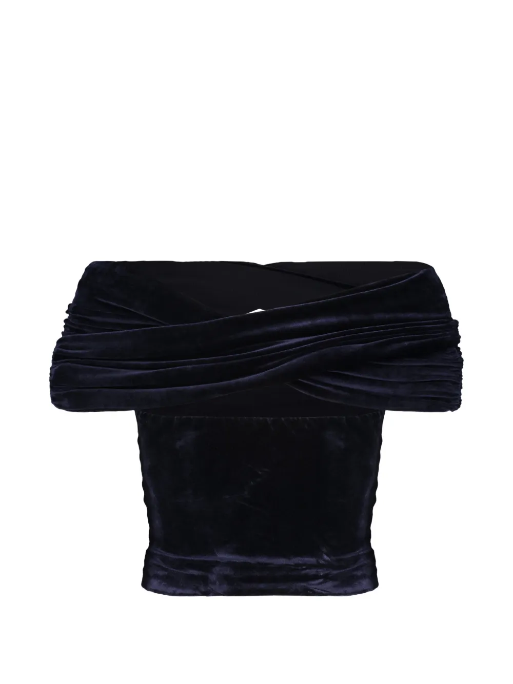 Alberta Ferretti Off-shoulder top Blauw