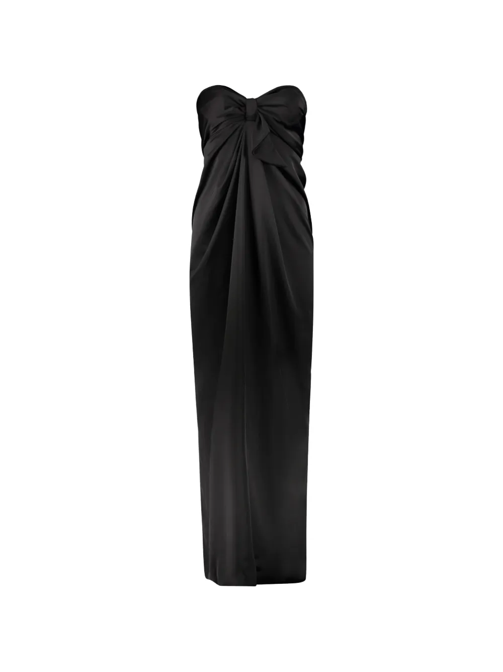 Ellery knot-detail strapless maxi dress - Black