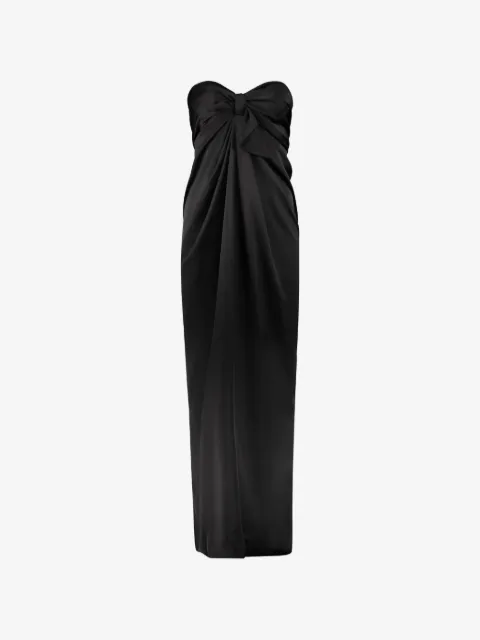Ellery knot-detail strapless maxi dress