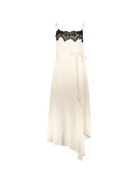 Ellery lace-trim sleeveless asymmetric maxi dress