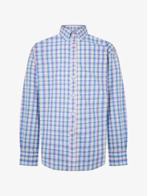 Paul & Shark check-pattern long-sleeve shirt