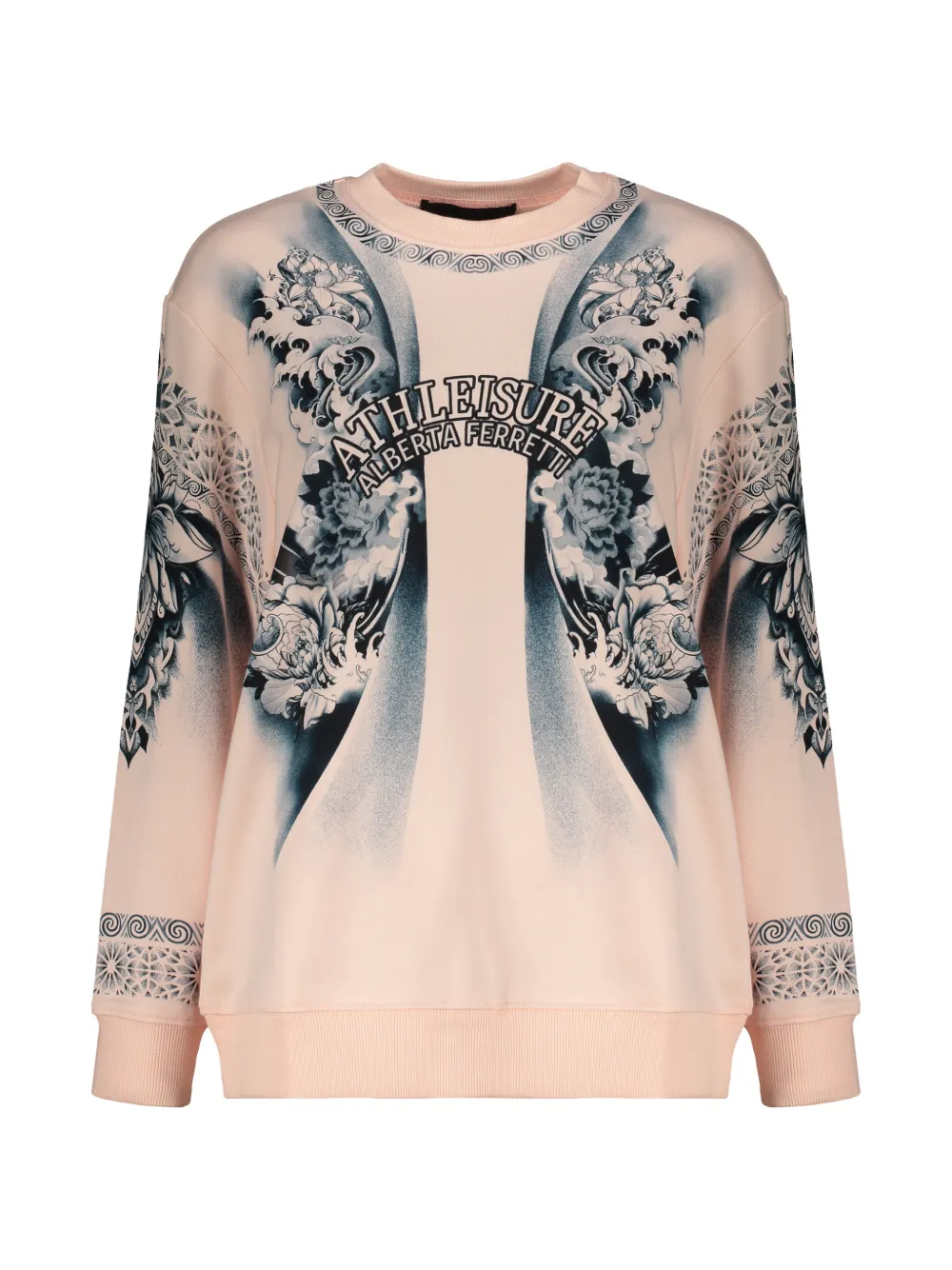 Alberta Ferretti graphic-print sweatshirt - Pink