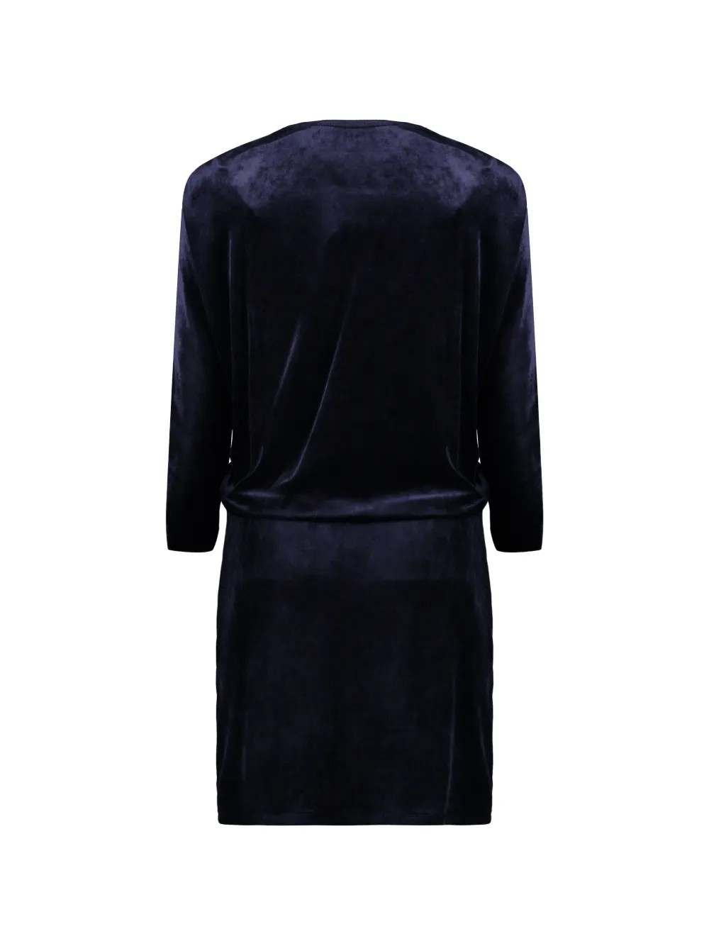 Alberta Ferretti Gedrapeerde mini-jurk met lange mouwen Blauw