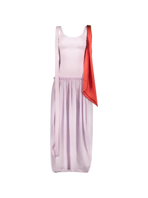Ellery sleeveless scarf-detail midi dress