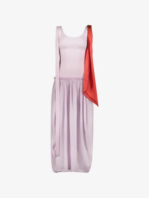 Ellery sleeveless scarf-detail midi dress
