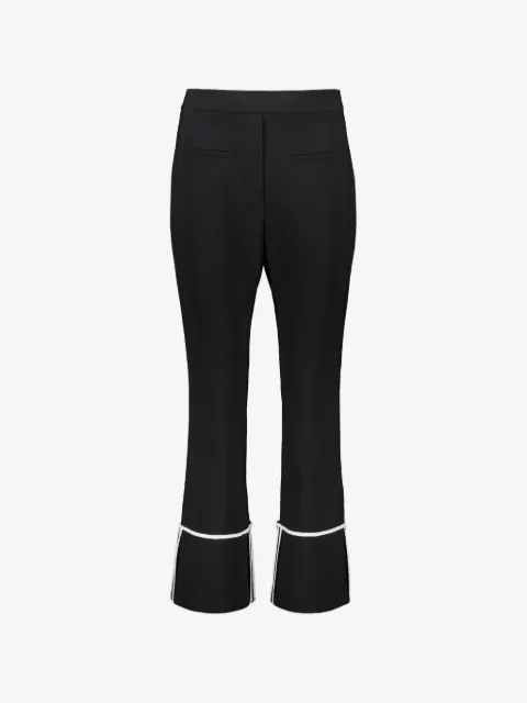 Ellery contrast-trim flared trousers