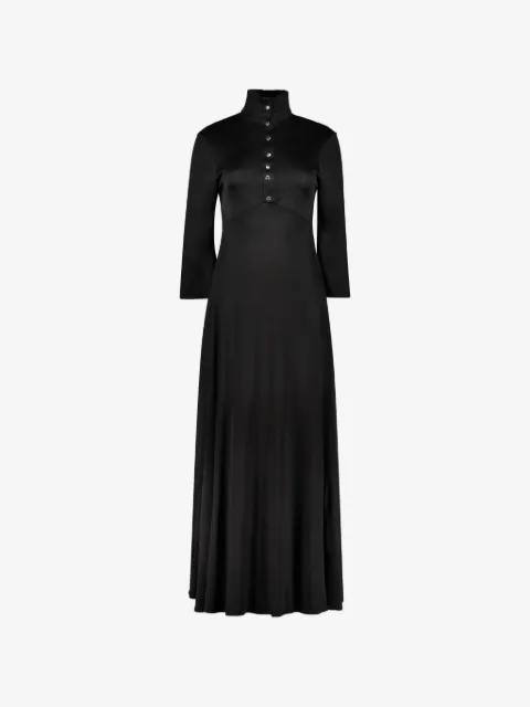 Ellery high-neck button-front dress