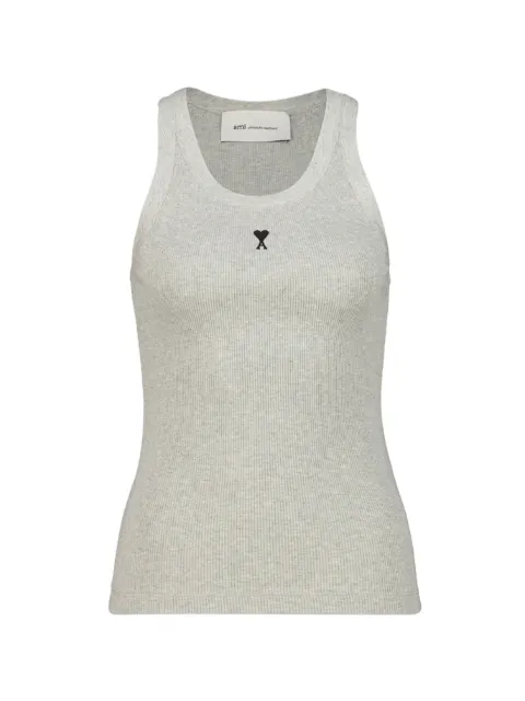AMI Paris Ami de Coeur ribbed tank top