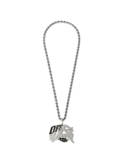 Off-White collar Wizard con strass