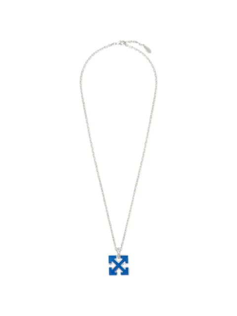 Off-White Enamel Arrow necklace