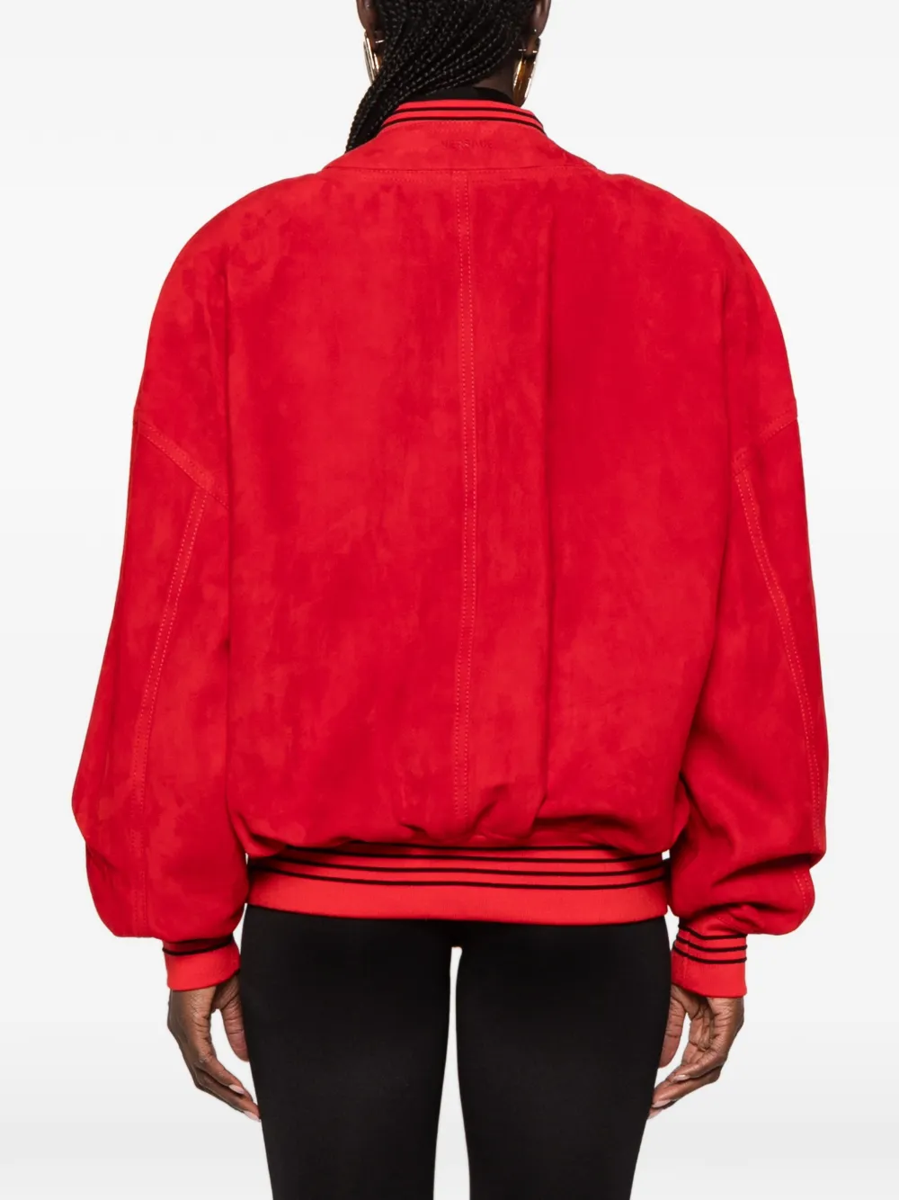 Versace Jack met suède en gestreepte afwerking Rood
