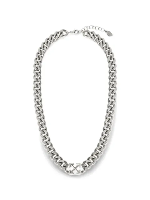 Off-White Arrows curb-chain necklace