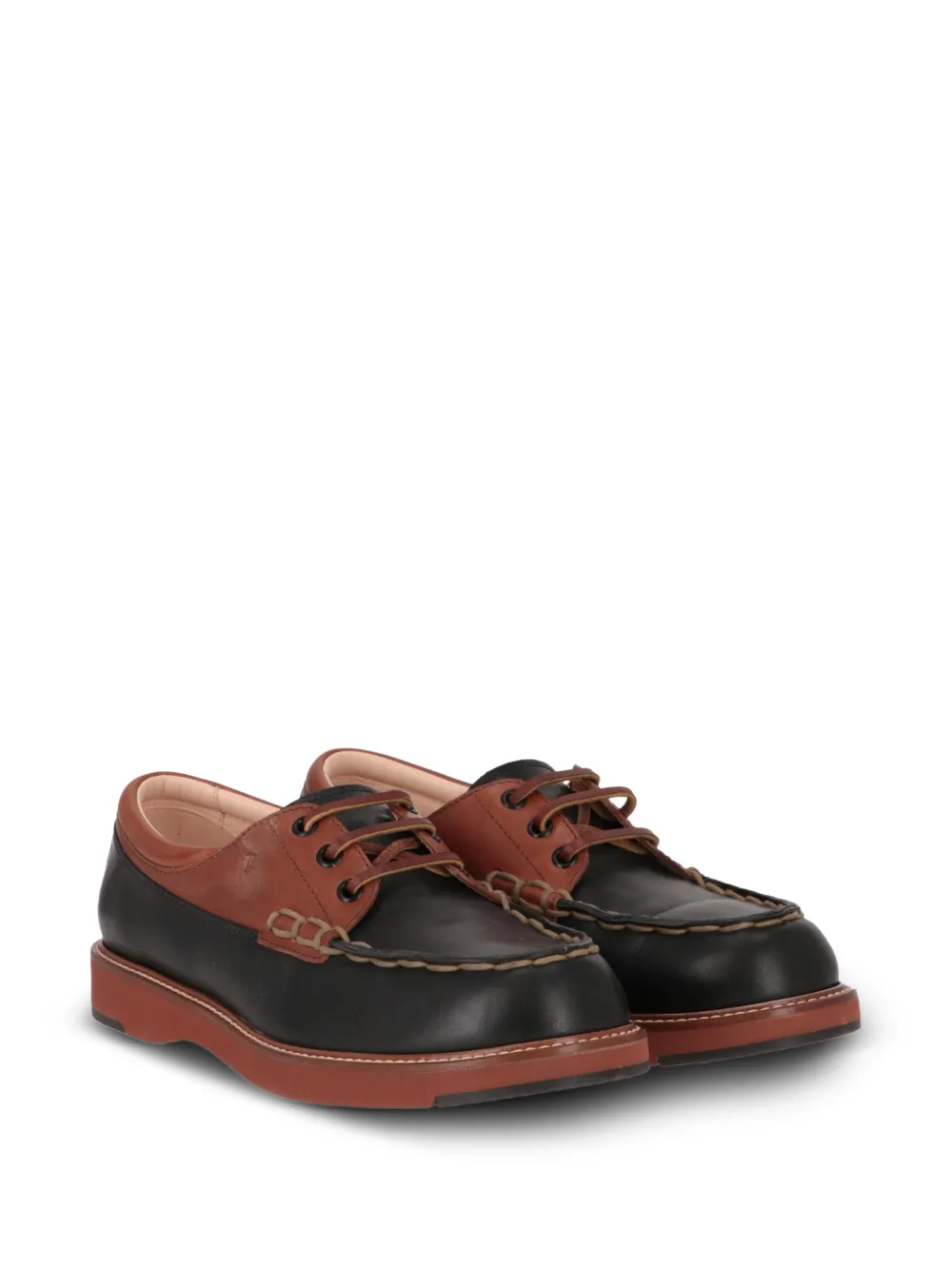 Tod's Leren Derby schoenen Zwart
