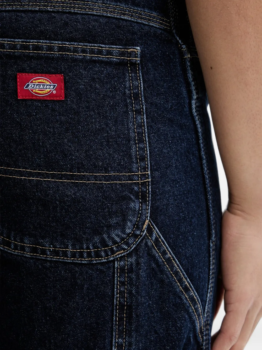 DICKIES Ruimvallende denim shorts Blauw