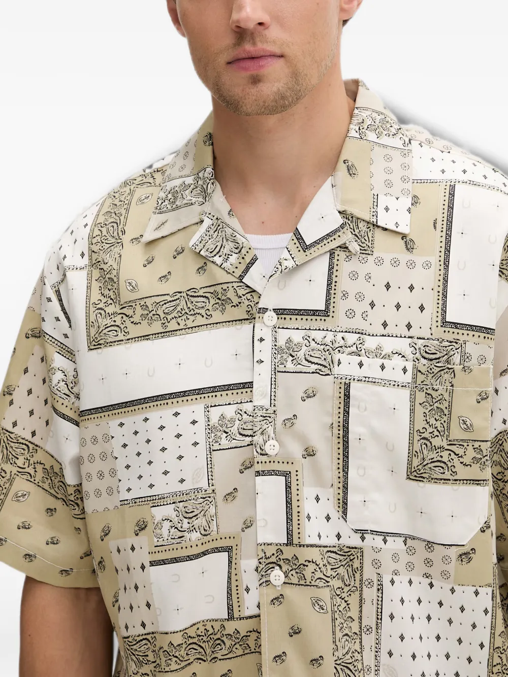 DICKIES Glandorf overhemd met korte mouwen Beige