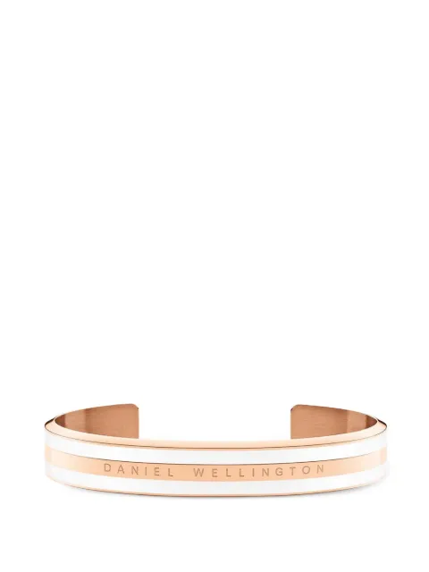 Daniel Wellington Emalie logo-engraved striped cuff bracelet