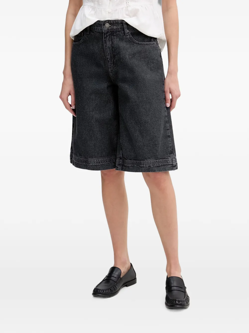 Hoss Intropia Babette wide-leg shorts - Grigio
