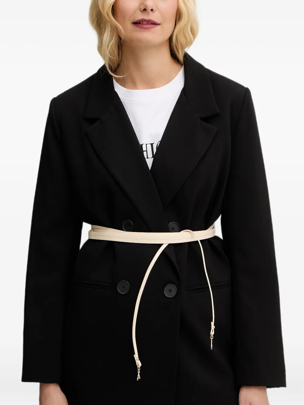 Patrizia Pepe wrap-around belt - Toni neutri