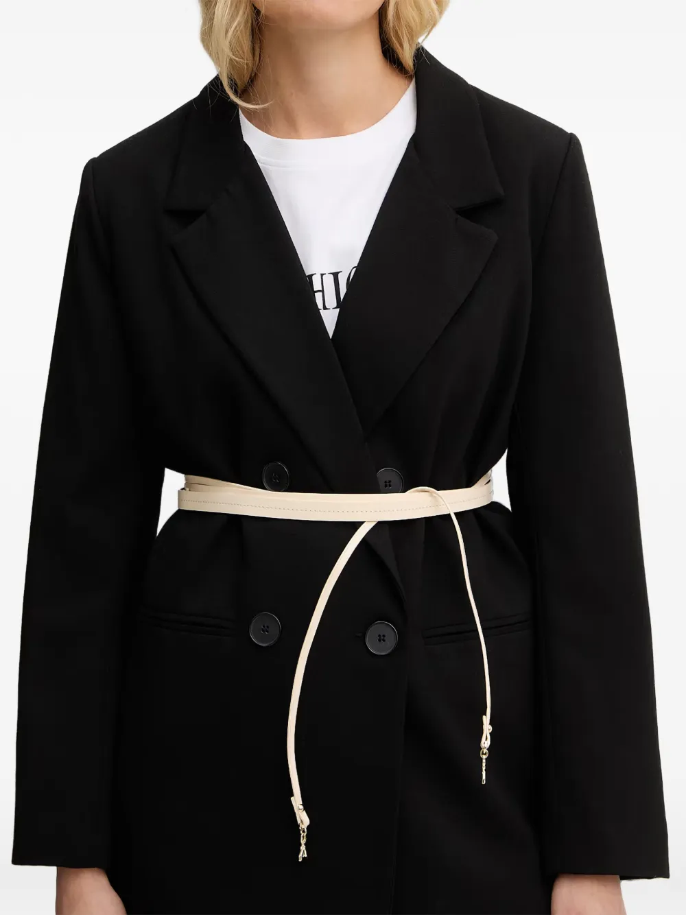 Patrizia Pepe wrap-around belt - Toni neutri