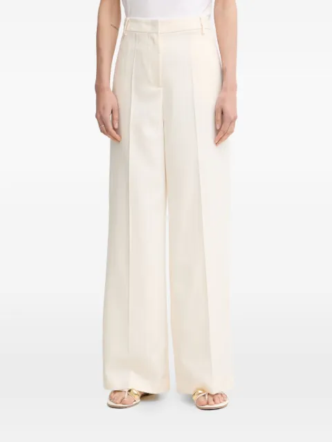 Patrizia Pepe chevron-pattern logo-plaque trousers