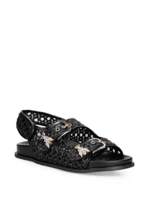 Patrizia Pepe girl woven Fly-embellished sandals