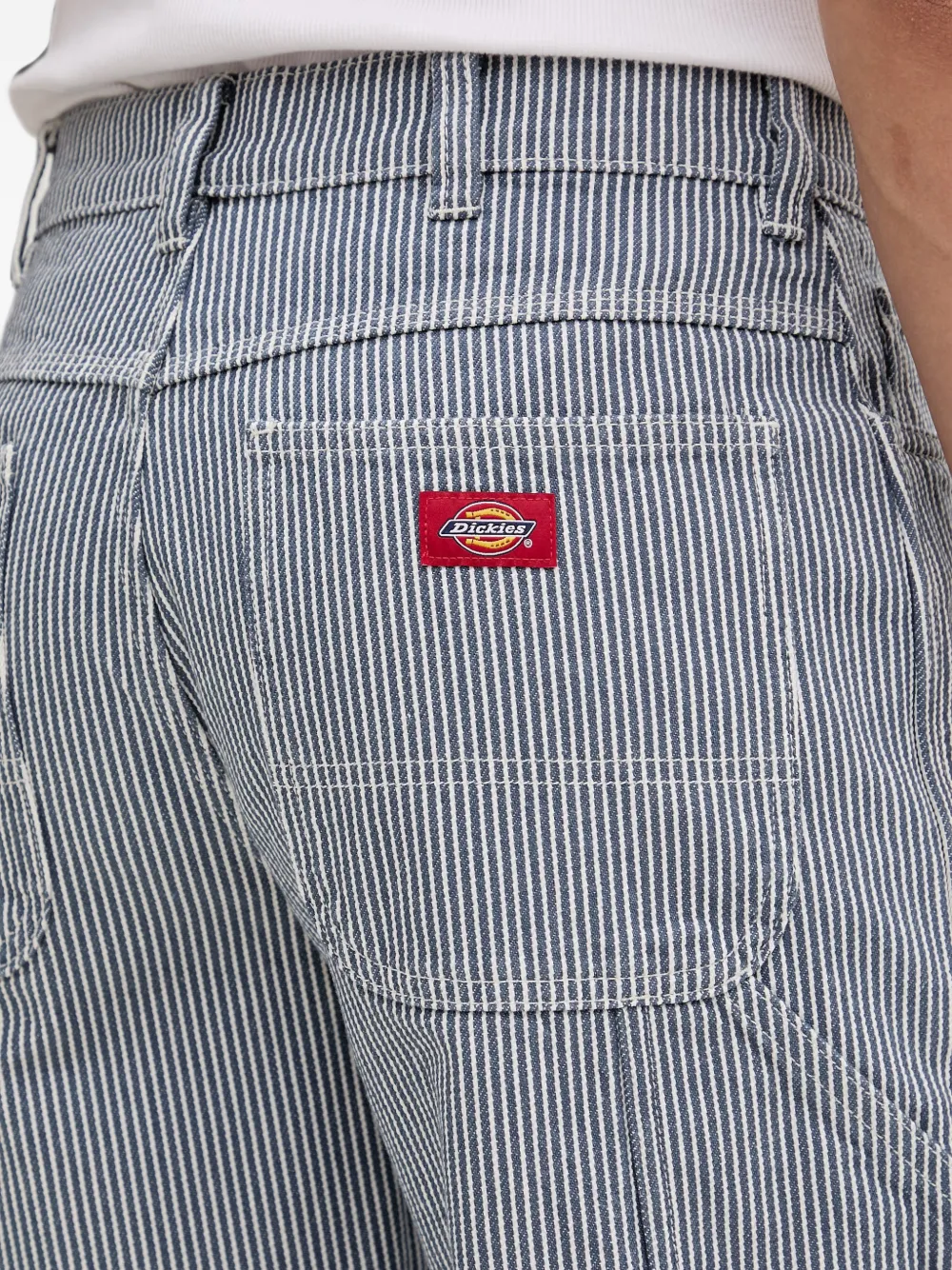DICKIES Cargo shorts met Hickory-streep Blauw