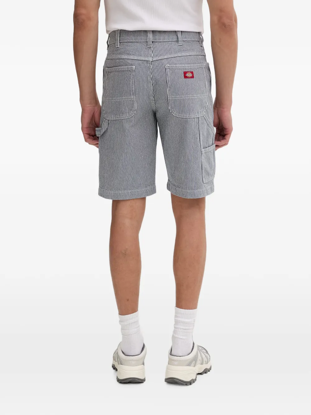 DICKIES Cargo shorts met Hickory-streep Blauw