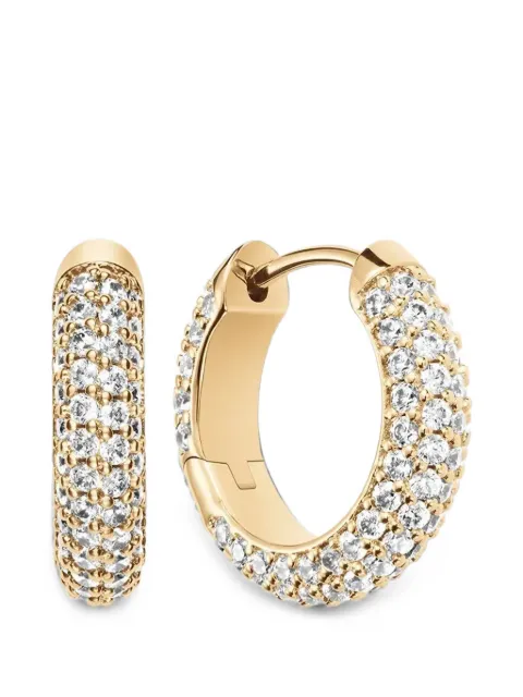 Daniel Wellington Pavé crystal-embellished hoop earrings