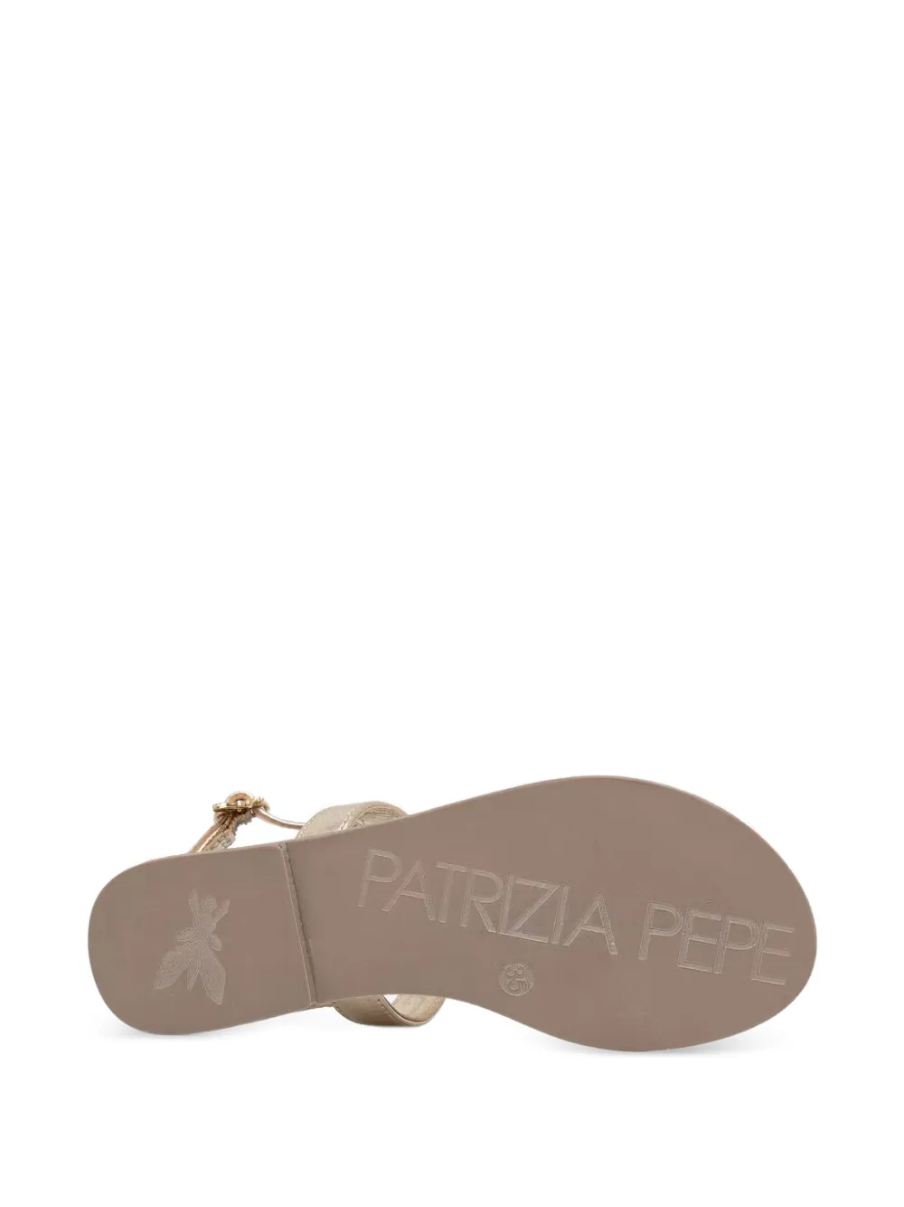 Patrizia Pepe girl crystal-embellished Fly sandals Goud