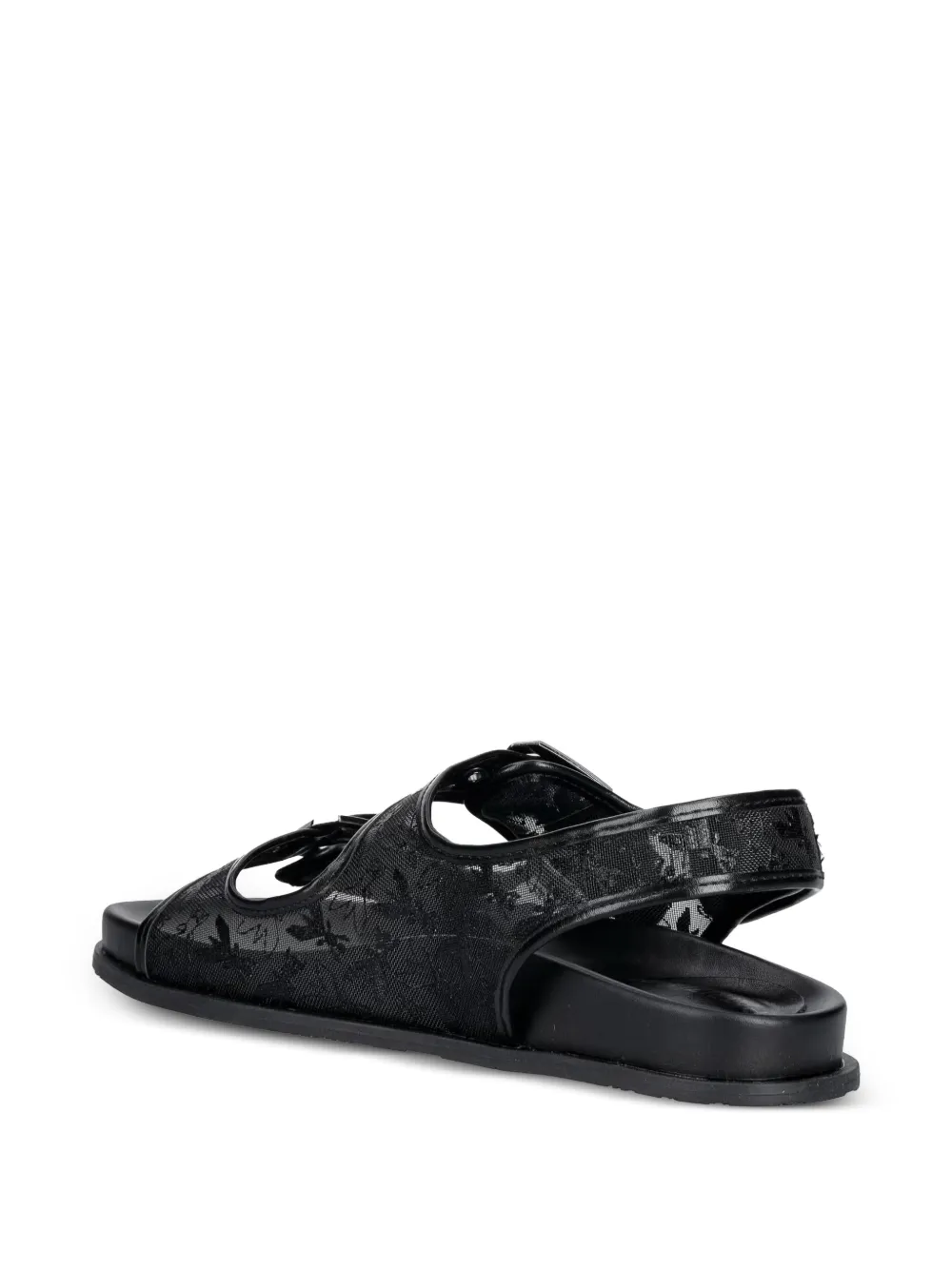 Patrizia Pepe girl Fly buckle-fastening sandals Zwart