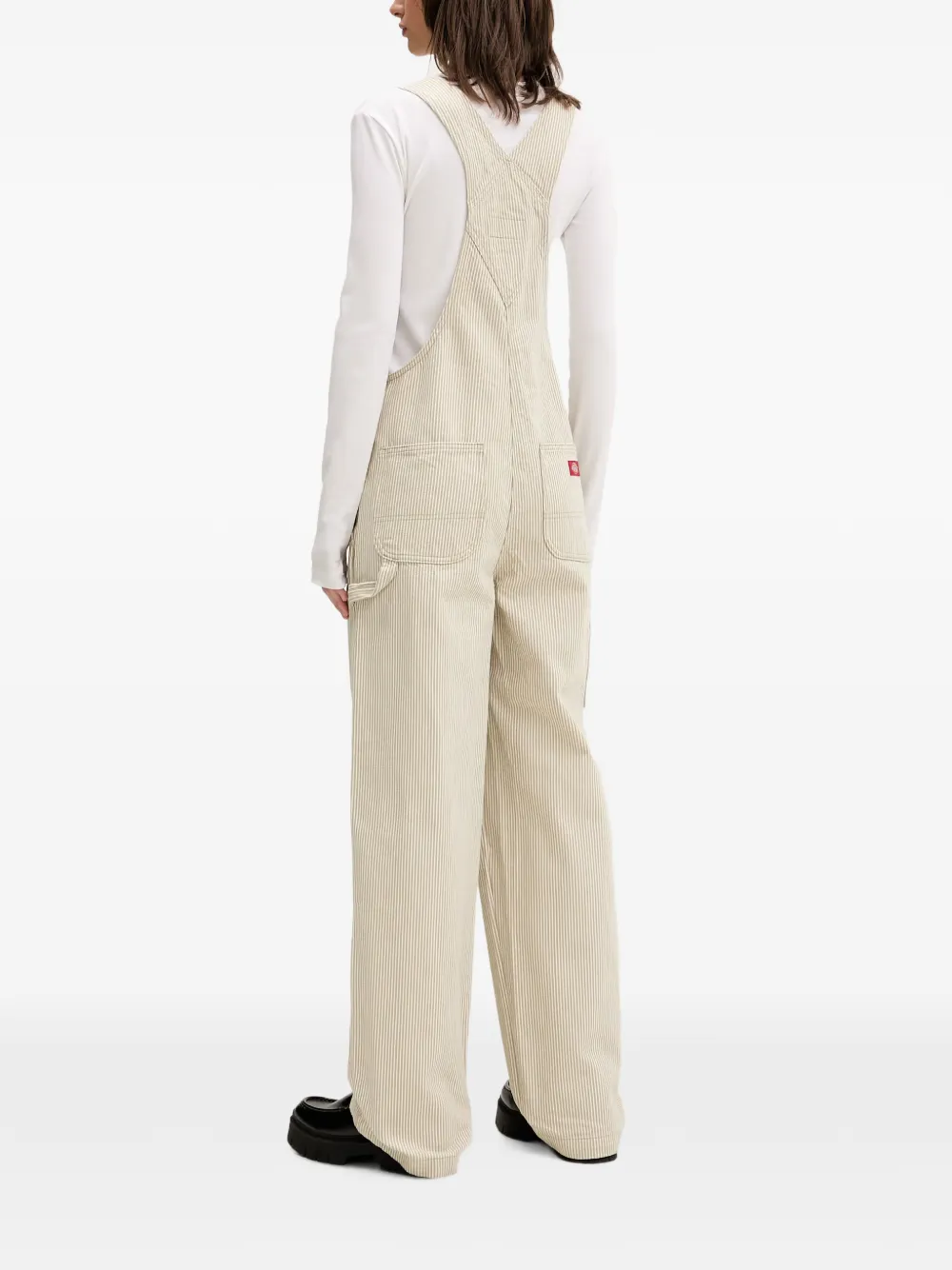 DICKIES Hickory gestreepte tuinbroek Beige